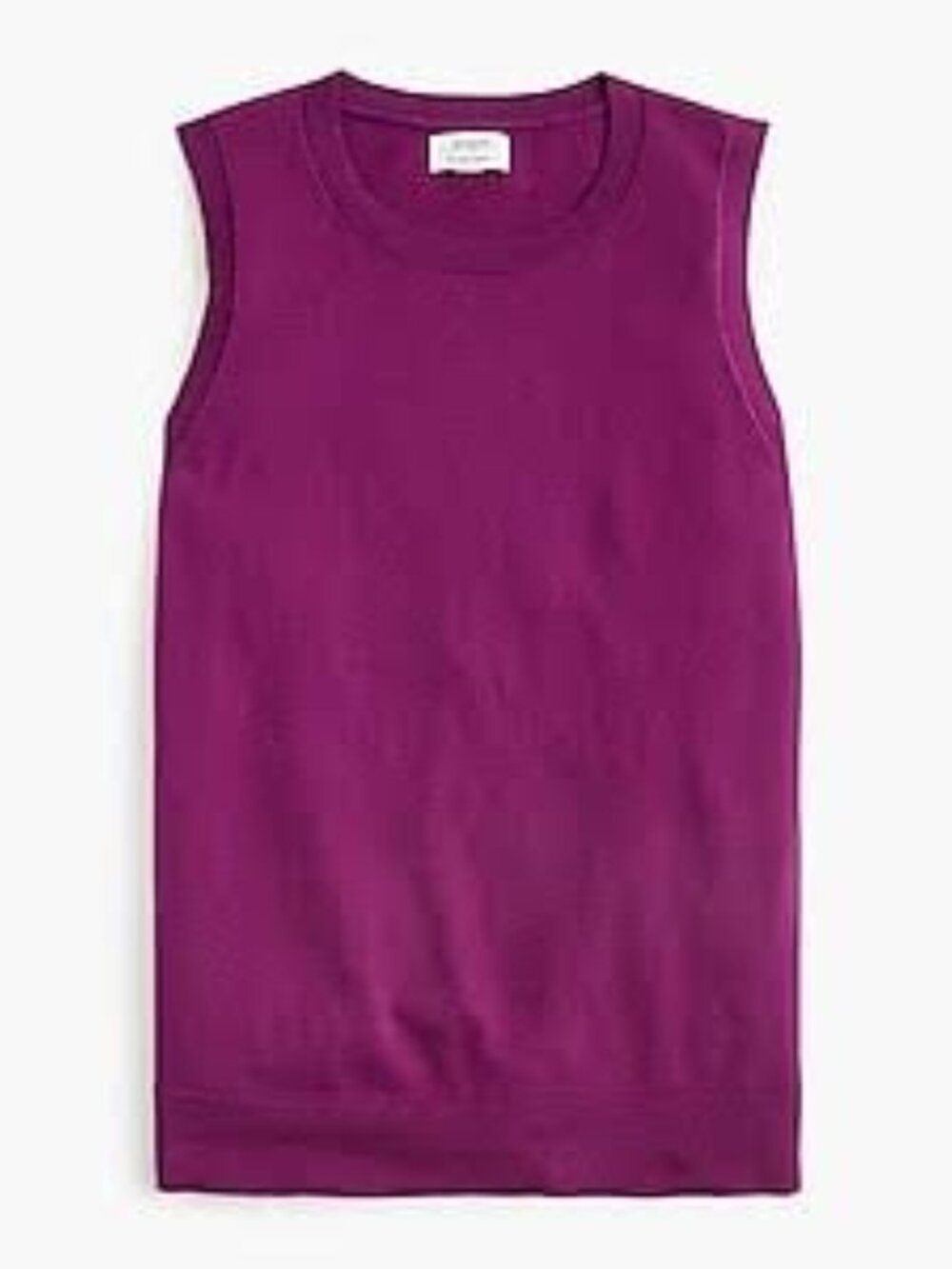 J. Crew Purple 100% Cotton Sweater Shell/NWT/SMALL